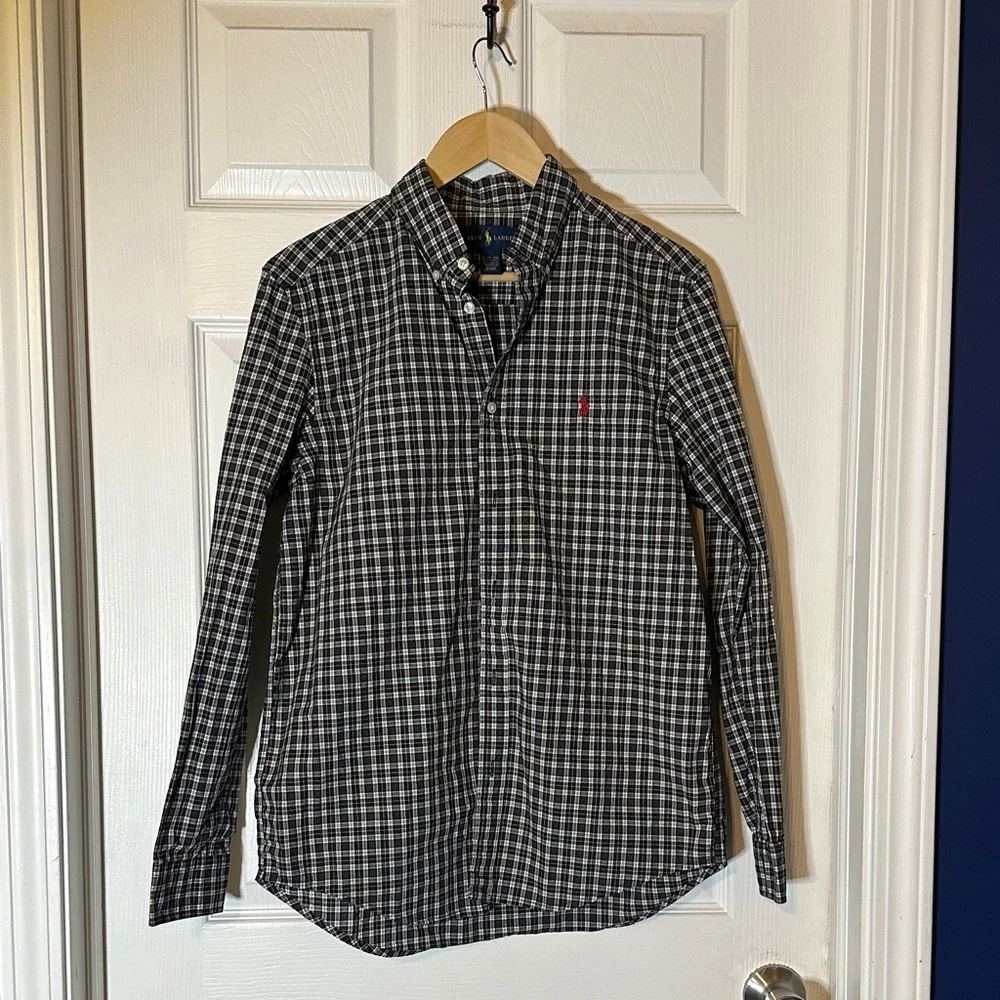 Ralph Lauren Black‎ and White Checkered Kids Shirt